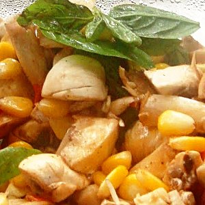 Салат из кукурузы с грибами Салат из кукурузы с грибами