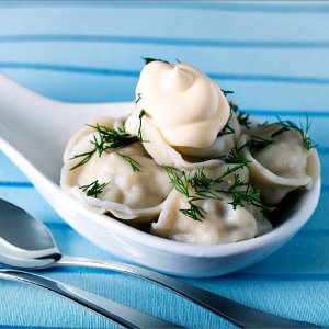 Пельмени с солеными грибами Пельмени с солеными грибами